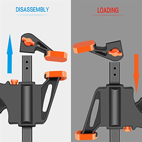 HHOSBFSS 4 Inch 2/3/4/5/ 10Pcs Woodworking Work Bar F Clamp Clip S...
