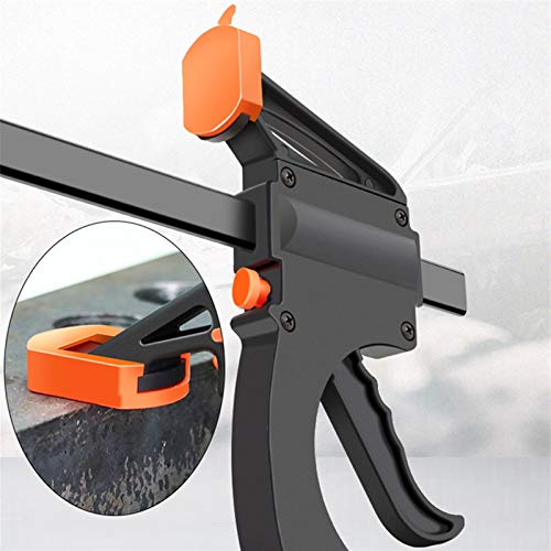 HHOSBFSS 4 Inch 2/3/4/5/ 10Pcs Woodworking Work Bar F Clamp Clip S...