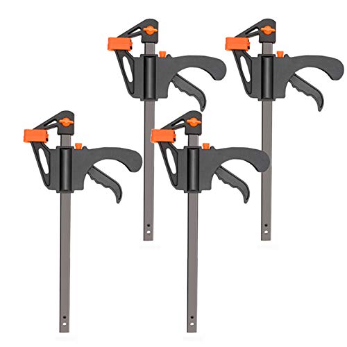 HHOSBFSS 4 Inch 2/3/4/5/ 10Pcs Woodworking Work Bar F Clamp Clip S...