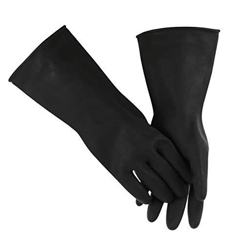HHPROTECT Chemical Resistant Gloves,Waterproof Reusable Dishwashin...