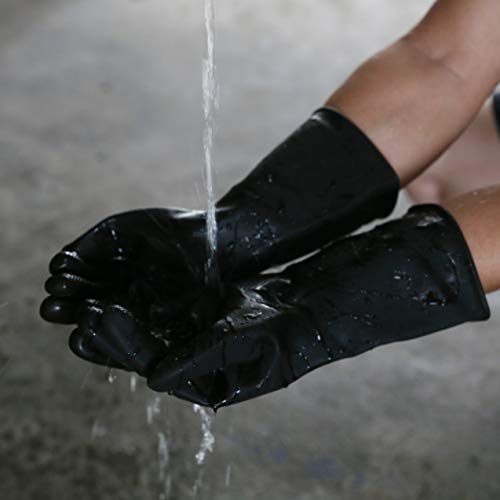 HHPROTECT Chemical Resistant Gloves,Waterproof Reusable Dishwashin...