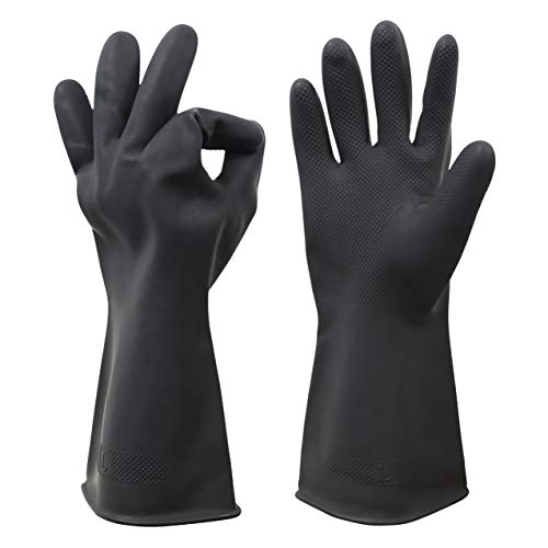 HHPROTECT Chemical Resistant Gloves,Waterproof Reusable Dishwashin...