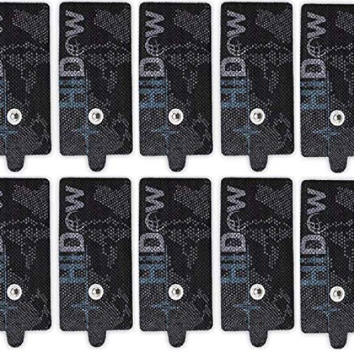 HiDow 5 Pair Snap on TENS Unit Stim Electrodes Pads | Premium Qual...