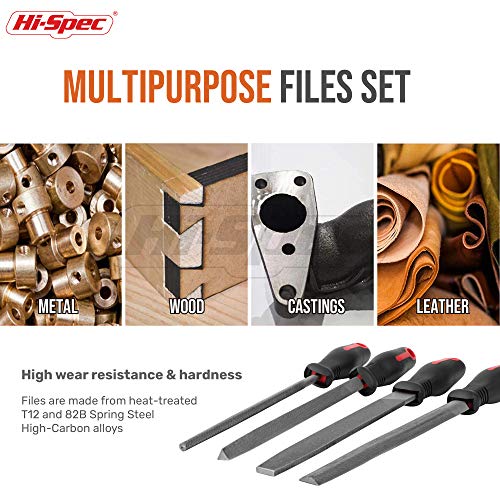 Hi-Spec 17 Piece Carbon-Steel Hand & Needle File Tool Set. 4 Piece...