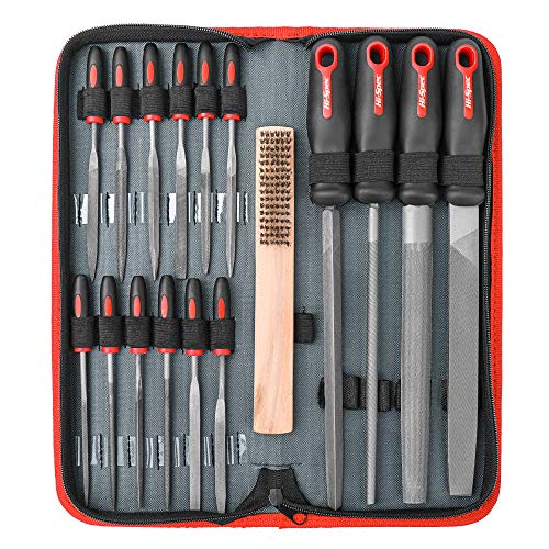 Hi-Spec 17 Piece Carbon-Steel Hand & Needle File Tool Set. 4 Piece...
