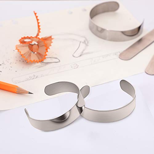 16 Pieces Bracelet Blanks Stainless Steel Blank Bracelet Cuff Bang...