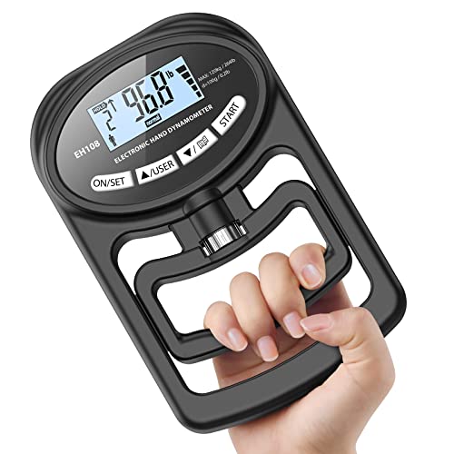 Hand Dynamometer Grip Strength Trainer - Electronic Hand Grip Stre...