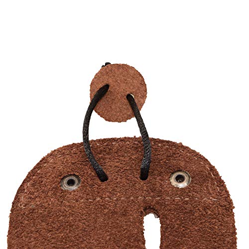 Hide & Drink, Rustic Leather Right Handed Archery Finger Tab/Recur...