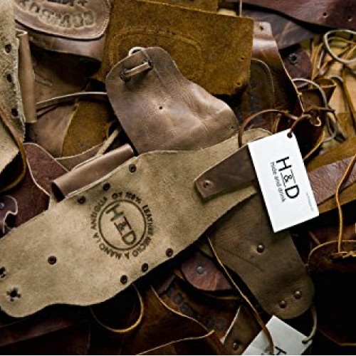 Hide & Drink, Rustic Leather Right Handed Archery Finger Tab/Recur...
