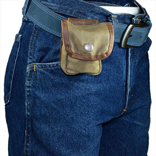 Hide & Drink, Water Resistant Waxed Canvas Belt Pouch, Multi-Purpo...