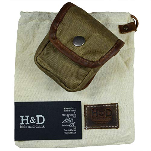 Hide & Drink, Water Resistant Waxed Canvas Belt Pouch, Multi-Purpo...