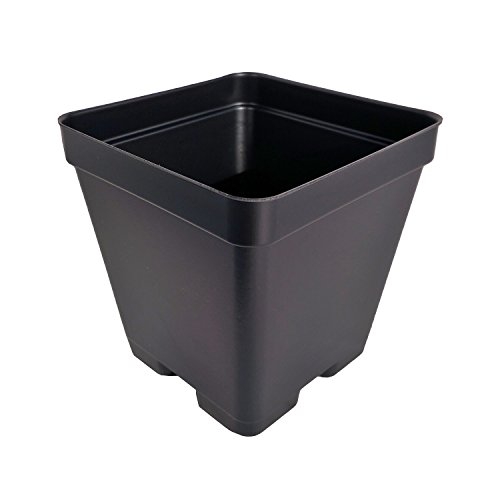 4 Square Press Fit Flower Pots - Made in USA - Premium Quality, R...