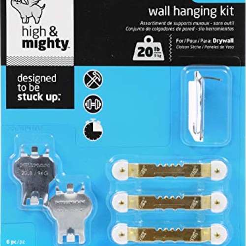 High & Mighty Hillman 515311 6PC 20LB Pict Picture hang kit, One S...