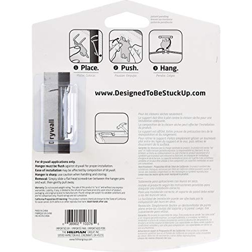 High & Mighty Hillman 515311 6PC 20LB Pict Picture hang kit, One S...