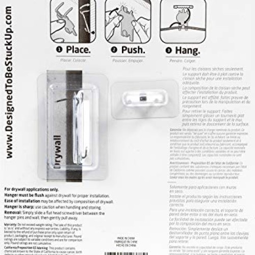 High & Mighty Hillman Fasteners 515313 5PC 20LB Pict Picture hange...
