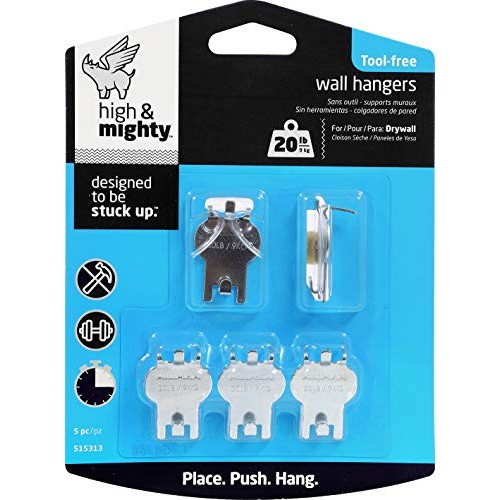High & Mighty Hillman Fasteners 515313 5PC 20LB Pict Picture hange...