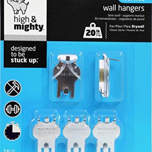 High & Mighty Hillman Fasteners 515313 5PC 20LB Pict Picture hange...