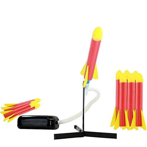 High Bounce Toy Rocket Launcher for Kids - Outdoor Toys, Shoots 10...