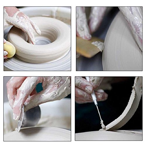 HighFree 350W 25CM Electric Pottery Wheel Machine DIY Clay Tool wi...