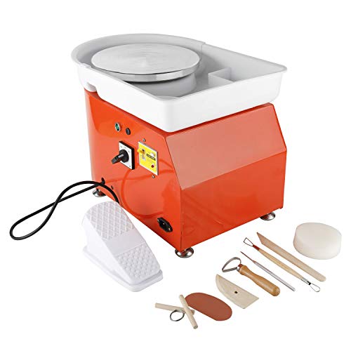 HighFree 350W 25CM Electric Pottery Wheel Machine DIY Clay Tool wi...
