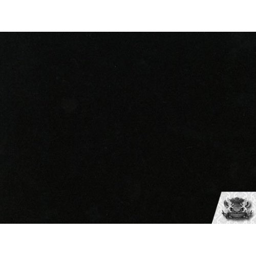 1 X Velvet Solid BLACK Upholstery Fabric By the Yard