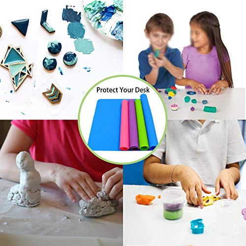HiGift 4 Pack Silicone Mats for Crafts, Silicone Sheet for Crafts ...