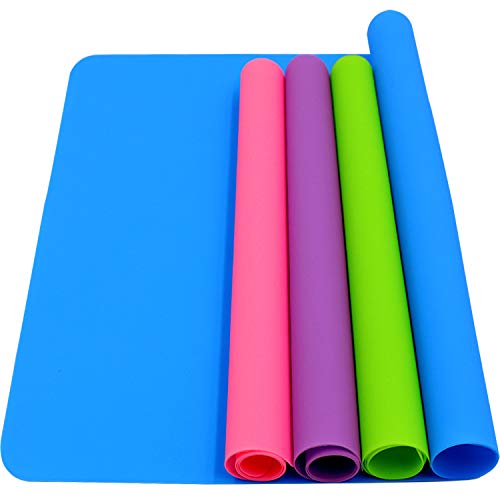 HiGift 4 Pack Silicone Mats for Crafts, Silicone Sheet for Crafts ...