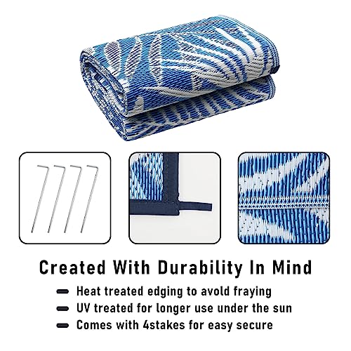 HiiARug Outdoor Rug 6x9Ft Outdoor Plastic Straw Rug Waterproof Out...