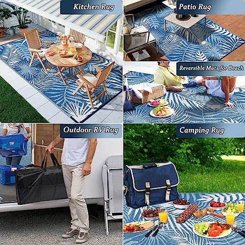 HiiARug Outdoor Rug 6x9Ft Outdoor Plastic Straw Rug Waterproof Out...