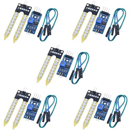 HiLetgo 5pcs LM393 3.3V-5V Soil Moisture Detect Sensor Soil Moistu...