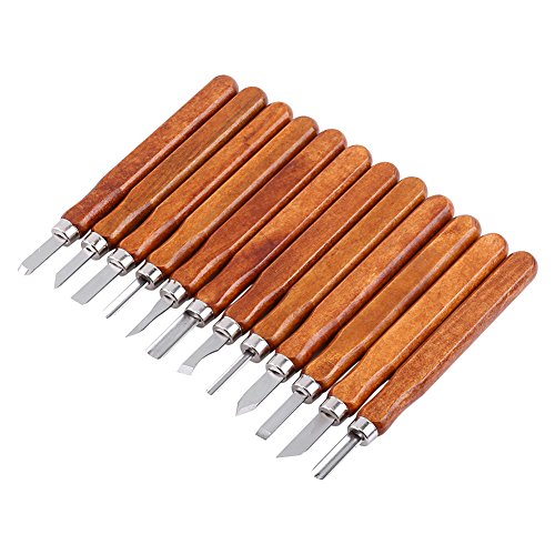 12pcs Wood Carving Bits Woodcut Cutter Knife Set Hand Wood Carving...