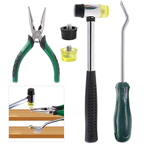 Hilitchi Tack Hammer Soft Mallet Upholstery Tools Staple Nails Dec...