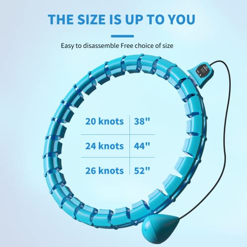 Hillhub Smart Weighted Fit Hoop Plus Size for Adults Weight Loss, ...