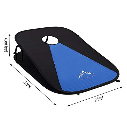Himal Collapsible Portable Corn Hole Boards With 8 Cornhole Bean B...