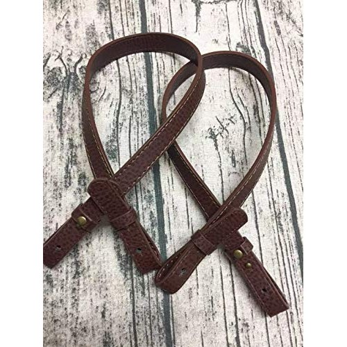 HinLot Pack of 2 Adjustable Shoulder Bag Strap, Classic PU Leather...