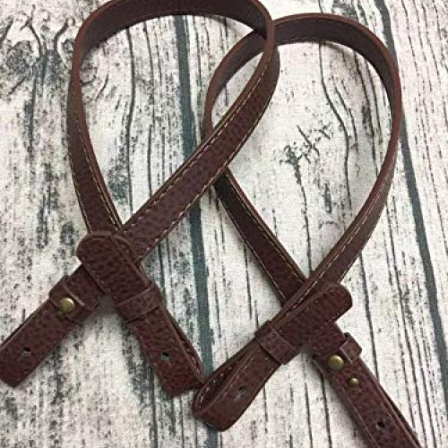 HinLot Pack of 2 Adjustable Shoulder Bag Strap, Classic PU Leather...