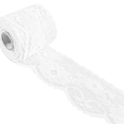 White Lace Ribbon for Crafts - HipGirl 20 Yards Floral Ribbon Lace...