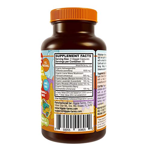 All Natural Stress Support - Ashwagandha Root, Lions Mane & More ...