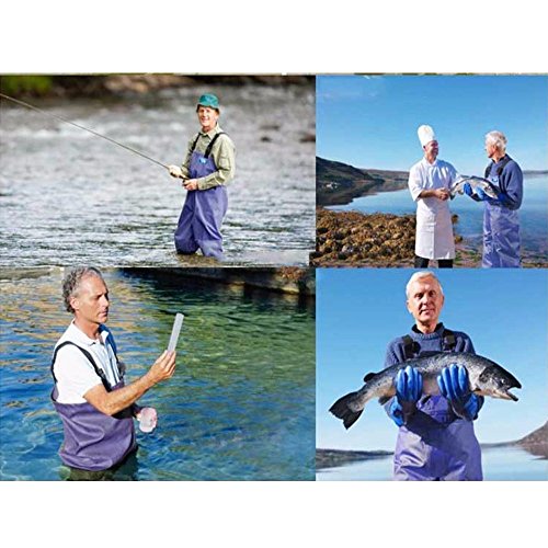 Hippodoctor Mens Fishing Chest Waders with Boots Waterproof Breat...