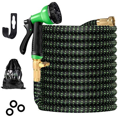 Garden Hose, Expanding Flexible Water Hose with 8 Function Nozzle,...
