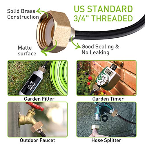 HIRALIY 50ft Drip Irrigation Kit Plant Watering System 8x5mm Blank...