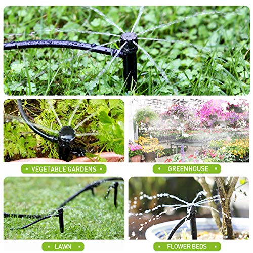 HIRALIY 50ft Drip Irrigation Kit Plant Watering System 8x5mm Blank...