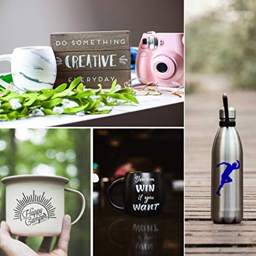 Permanent Vinyl Bundle, HIRALIY 63 Pack 12x10 Adhesive Vinyl She...