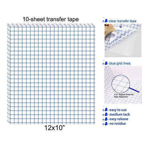 Permanent Vinyl Bundle, HIRALIY 63 Pack 12x10 Adhesive Vinyl She...
