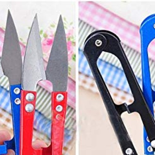 2PCS Random Color Stainless Steel Household Scissors Mini Paper Cl...