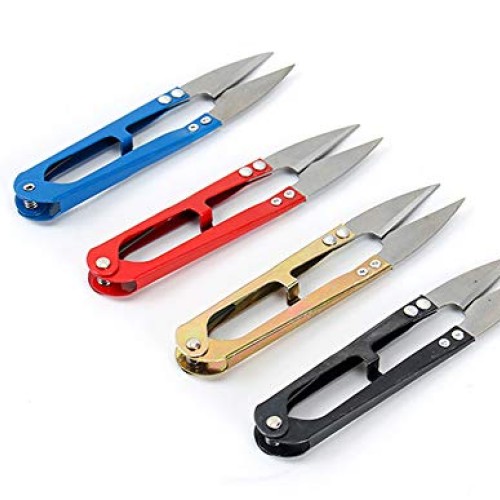 2PCS Random Color Stainless Steel Household Scissors Mini Paper Cl...