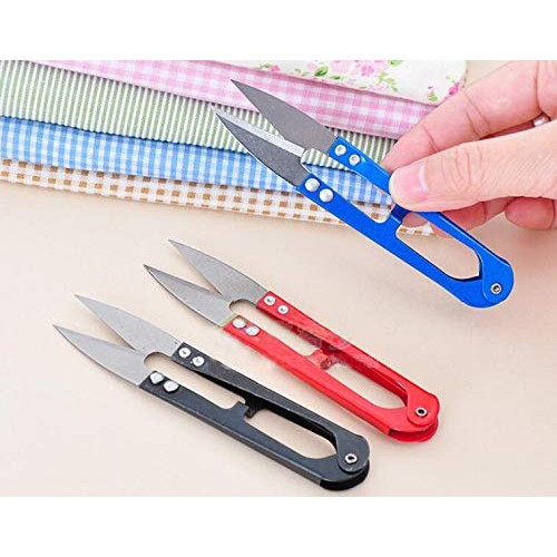 2PCS Random Color Stainless Steel Household Scissors Mini Paper Cl...