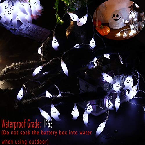 Set of 4 Halloween Decorations Lights Halloween Lights String Batt...