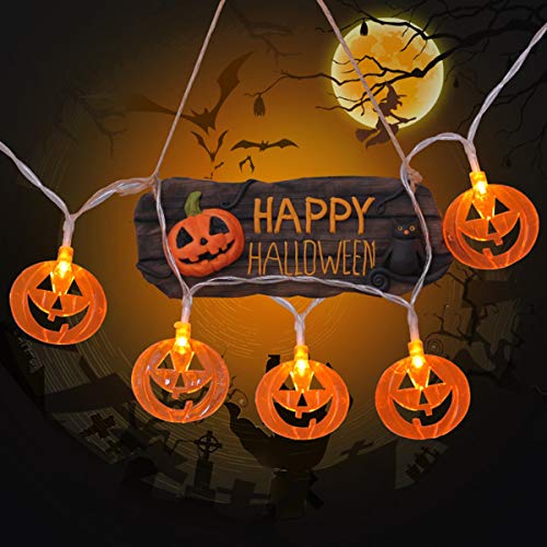 Set of 4 Halloween Decorations Lights Halloween Lights String Batt...