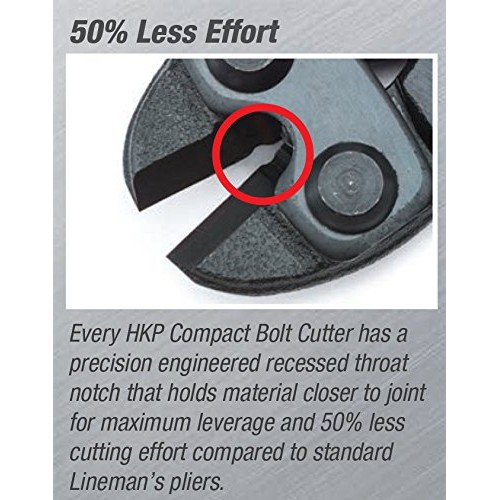 Crescent H.K. Porter Compact Bolt Cutter with Flush Cut Blades and...